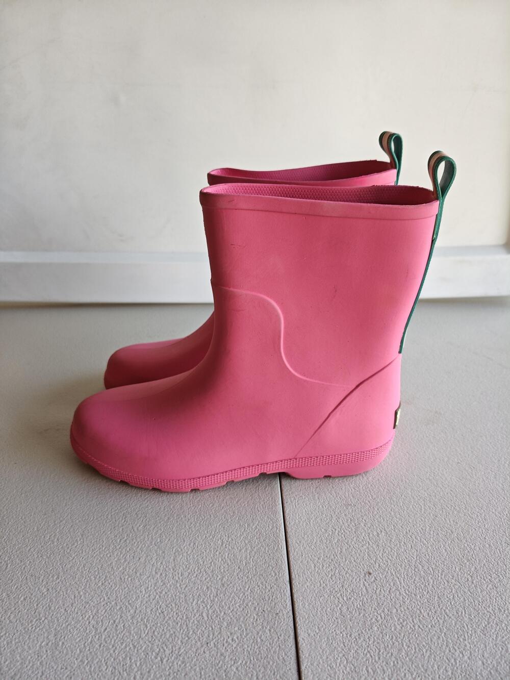 Totes Boots Kids Size 4.5 Pink Everywear Waterproof Rubber Rain Boots Pull On
